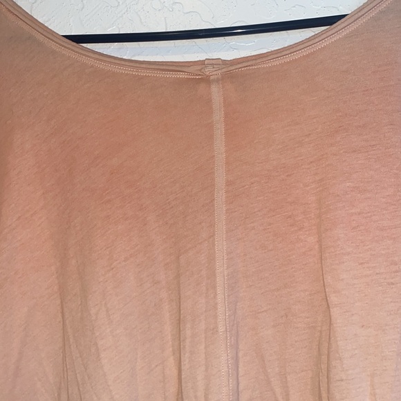 Free People oversized t-shirt peach ombré size S - Picture 8 of 9